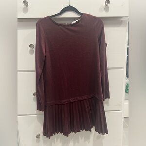 EUC maroon LOFT dress